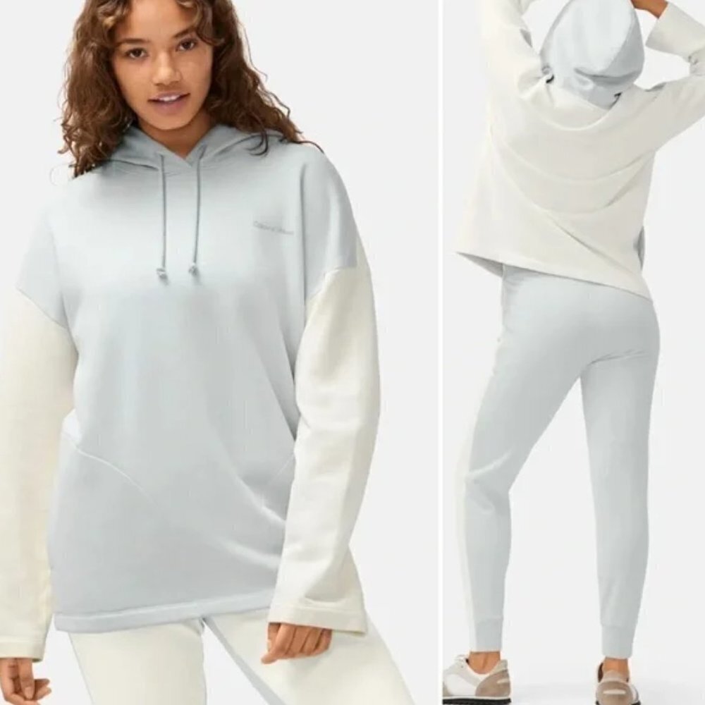 Outdoor Voices Pickup Oversized Hoodie in Dove/ Bone I Size XS/S NWT